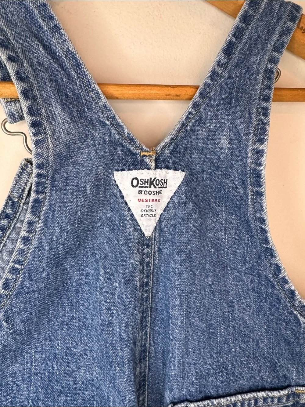 Vintage OshKosh B’Gosh Vestbak Denim Bib Overalls 2T Classic Carpenter Snap Leg